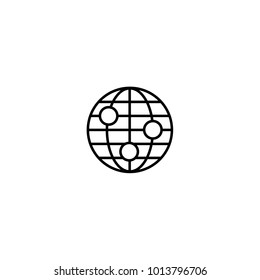 Network icon in trendy flat style isolated on background. Network icon page symbol for your web site design Network icon logo, app, UI. Network icon Vector illustration, EPS10.