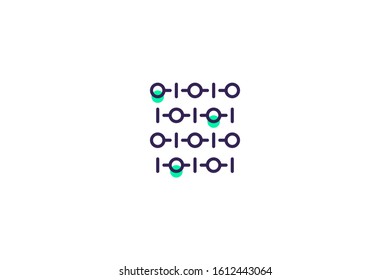 Network icon in trendy flat style isolated on white background vector illustration