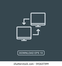 Network icon vector