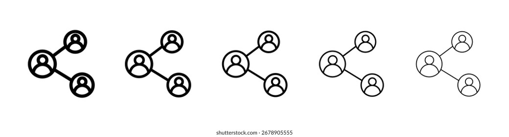 Ilustración de Arte vectorial de icono de red