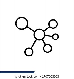 Network Icon Vector. Connection Icon