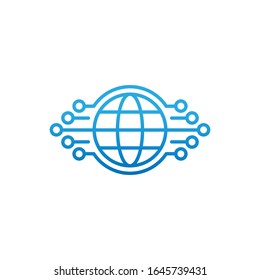 Network icon vector design illustration. Network vector flat icon symbol for website, mobile, graphic elements, logo, app, UI. Network icon isolated on white background.