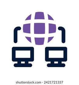 network icon. vector dual tone icon for your website, mobile, presentation, and logo design.