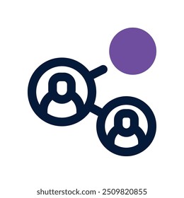 Netzwerksymbol. Vektorsymbol mit zwei Tönen für Ihre Website, Ihr Handy, Ihre Präsentation und Ihr Logo-Design.