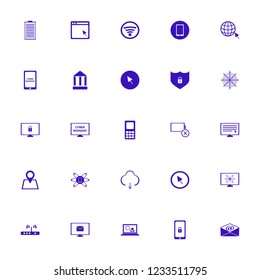 network icon. network vector icons set browser globe cursor, cyber monday computer, mobile phone and computer cursor