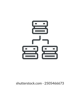 Network icon, Network, vector illustration