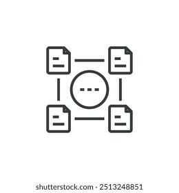 Network icon, Network vector illustration