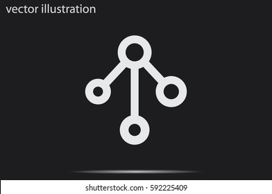 Network icon vector illustration.
