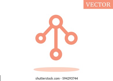 Network icon vector illustration.