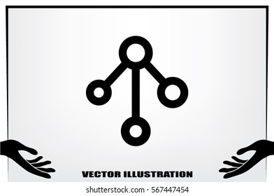 Network icon vector illustration eps10.