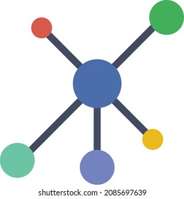 network icon vector illustration logo style