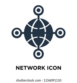 Network icon vector isolated on white background, Network transparent sign