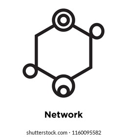 Network icon vector isolated on white background, Network transparent sign