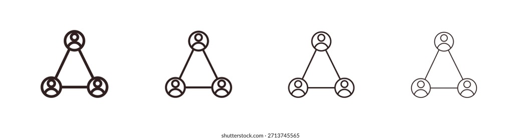 Icono de red. Vector de pictogramas aislados.
