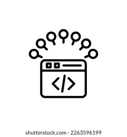 Network icon in vector. Logotype