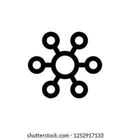 network icon vector on white background