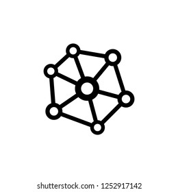 network icon vector on white background