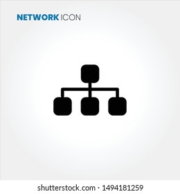 Network icon vector on white background