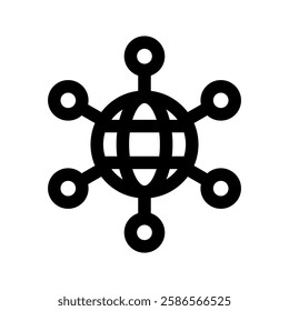 Network Icon Vector Symbol Design Illustration