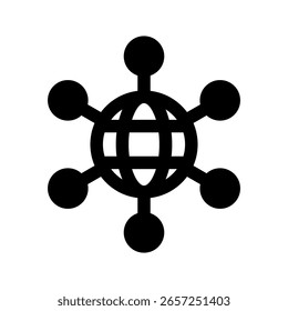 Netzwerksymbol, Vektorsymbol, Entwurfsgrafik