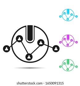 Network Icon vector with white background. Simple Network Icon