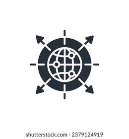 network icon. vector.Editable stroke.linear style sign for use web design,logo.Symbol illustration.