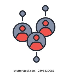 Network icon. vector.Editable stroke.linear style sign for use web design,logo.Symbol illustration.