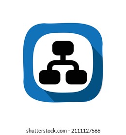 network icon, web icon, technology vector illustration.