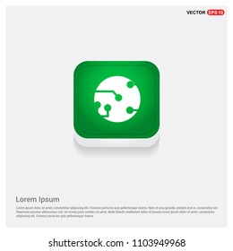 Network iconGreen Web Button