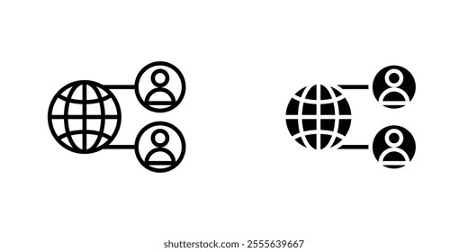Network icons for app and websites.