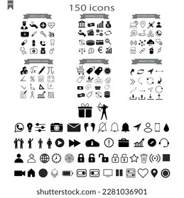 network, icons, icon, vector, bank, medicine, arrow, social, sale, mathematic, banner