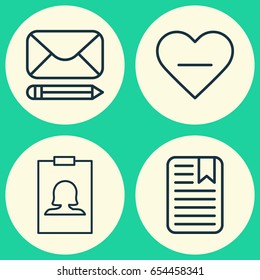 Network Icons Set. Collection Of Badge, Edit Mail, Unfollow Icon And Other Elements. Also Includes Symbols Such As Badge, Identity, Unfollow.