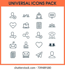 Network Icons Set. Collection Of Startup, Insert, Edit And Other Elements. Also Includes Symbols Such As Person, Profile, Origami.