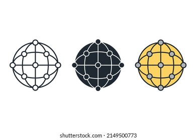 network icons  symbol vector elements for infographic web