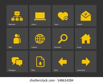 Network icons. Vector illustration.