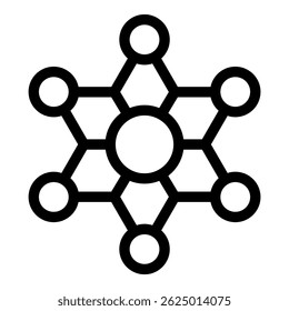 Network illustration with lines connecting circles, symbolizing data flow and interconnectedness
