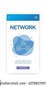 NETWORK INFOGRAPHIC CONCEPT