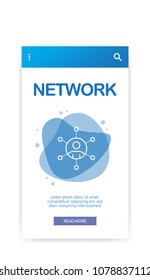 NETWORK INFOGRAPHIC CONCEPT