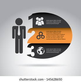 network infographics over gray background vector illustration 
