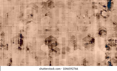 Network Information Stream Background with Binary Code. Virtual Info Transfer Texture. Data Analytic Technology Pattern. Poster, Advertising Design Background.