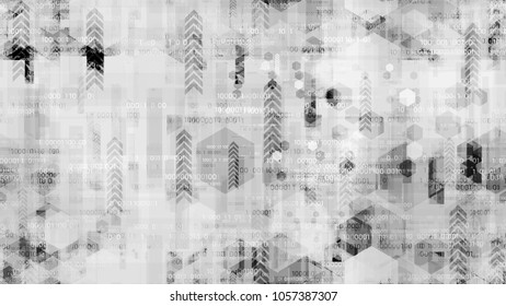 Network Information Stream Background with Binary Code. Hi Tech Global Hacker Network Texture. Hacking Software Encryption Pattern. Presentation Design Background.
