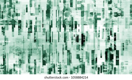 Network Information Stream Background with Binary Code. Innovation Engineering Texture. Scientific Futuristic Grunge Pattern. Flyer, Cover Design Background.
