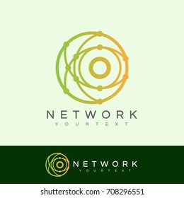network initial Letter O Logo design
