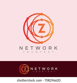 network initial Letter Z Logo design