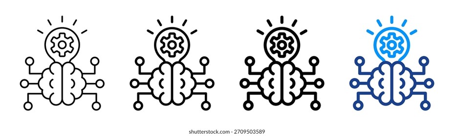 Intelligentes Netzwerksymbol - Sammlungssatz für unterschiedliche Umrisse