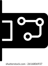 Network Interface Glyph Vector Icon Design