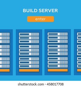 Network internet database build server