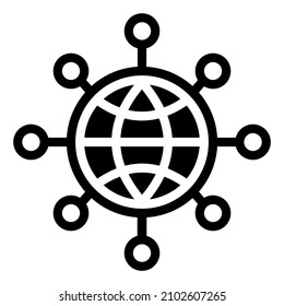 network internet globe circle connect connection connected server core service web development icon