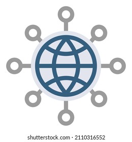 network internet globe circle connect connection connected server core service web development icon