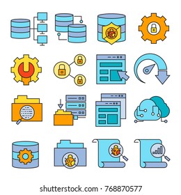 network and internet icons